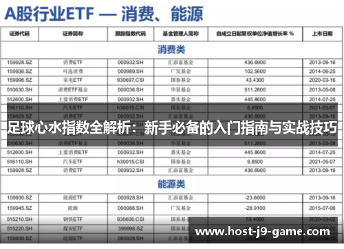 足球心水指数全解析:新手必备的入门指南与实战技巧 足球心水指数全解析:新手必备的入门指南与实战技巧